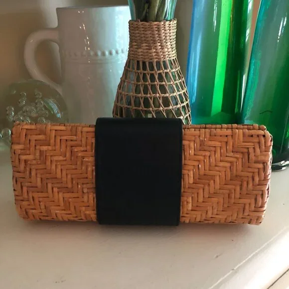 TORY BURCH Rattan Clutch - Picture 5 of 8